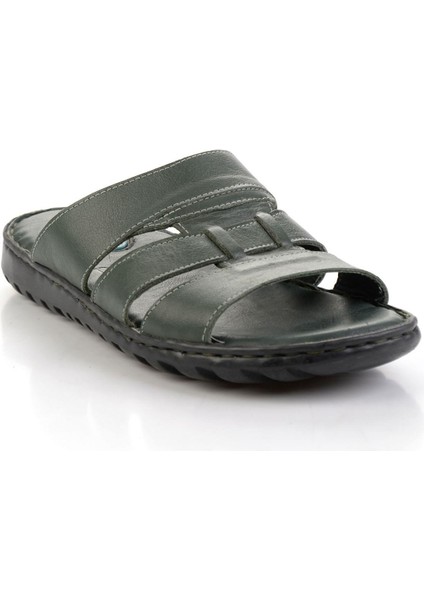 Haki Leather Erkek Terlik E04437180903 fiyatları