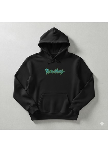 Rick And Morty Baskılı Hoodie