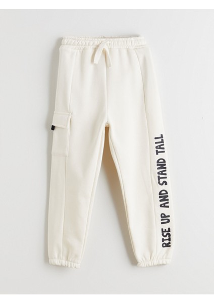 Yeni Sezon Beli Lastikli Baskılı Erkek Çocuk Jogger Eşofman Altı