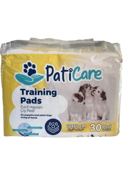 Yumuşak ve Temiz Kullanım Için 60X60CM Doğal Köpek Pedi 30'lu Set