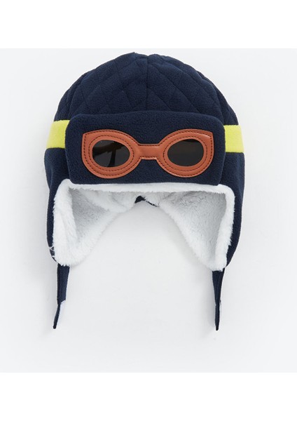 Yeni Sezon Gözlüklü Erkek Çocuk Kar Şapkası