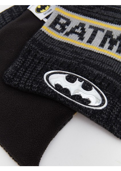 Yeni Sezon Batman Nakışlı Erkek Çocuk Atkı ve Bere Takım fiyatları