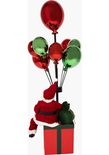 Balonlu Noel Baba Dekor 110CM modelleri