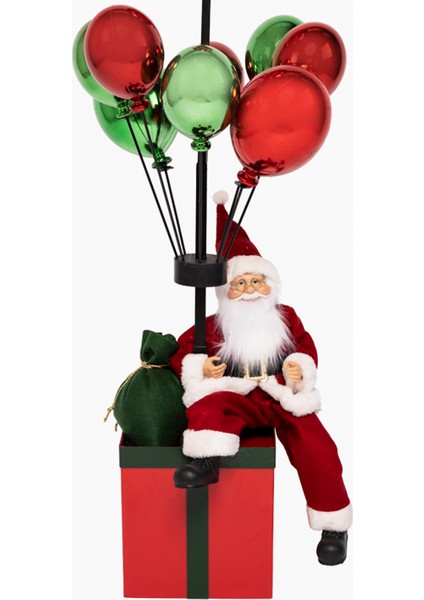 Balonlu Noel Baba Dekor 110CM fırsatları