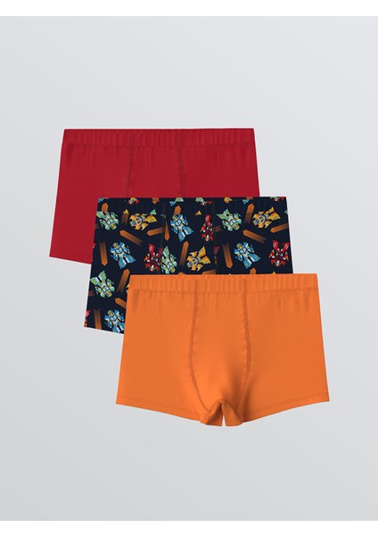Yeni Sezon Baskılı Erkek Çocuk Boxer 3'lü