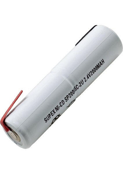 Üst Üste Dik 2'li 2.4V 2000MAH Süpürge Pili