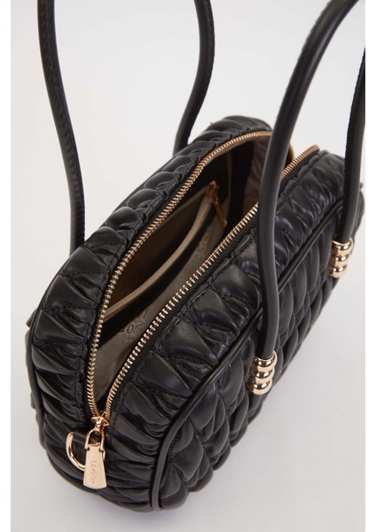 Siyah Büzgü Model Baget Omuz Çanta modelleri