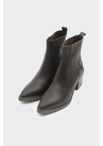 Kısa Topuklu Hakiki Deri Kadın Bot fiyatları