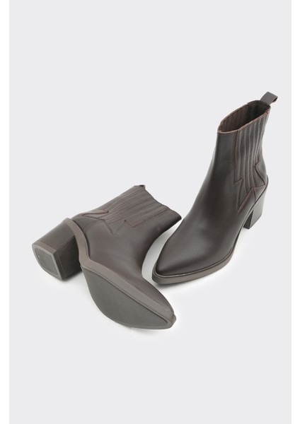 Kısa Topuklu Hakiki Deri Kadın Bot fırsatları