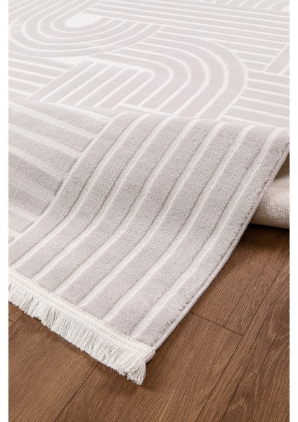 Akrilik Krem Iskandinav Desen Dokuma Halı Bohem Krem Yolluk Akrilik Halı fırsatları