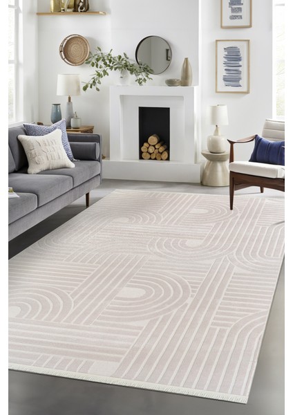 Akrilik Krem Iskandinav Desen Dokuma Halı Bohem Krem Yolluk Akrilik Halı fiyatları