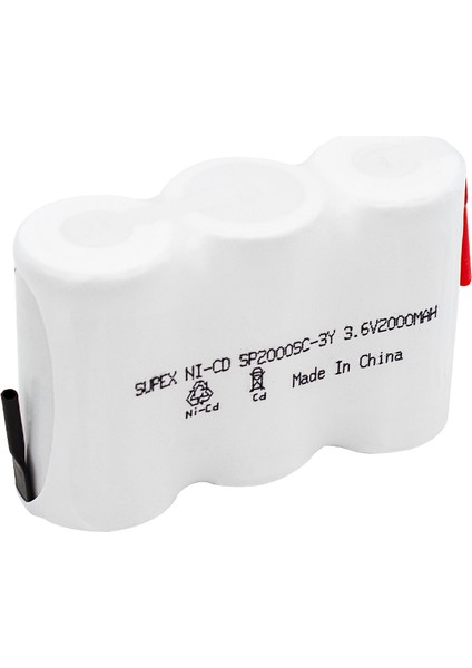 3'lü Yanyana 3.6V 2000 Ma Süpürge Pili modelleri