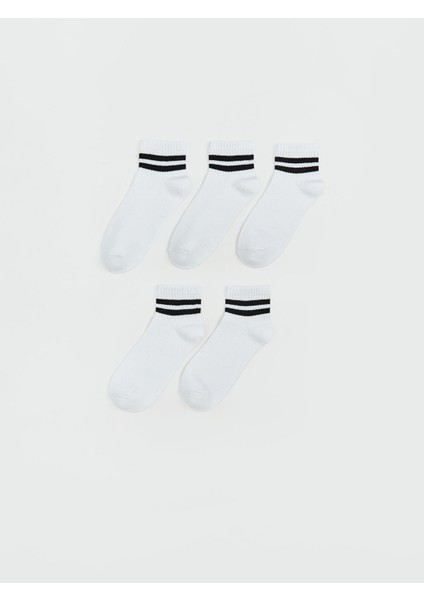Yeni Sezon Çizgili Erkek Çocuk Soket Çorap 5'li