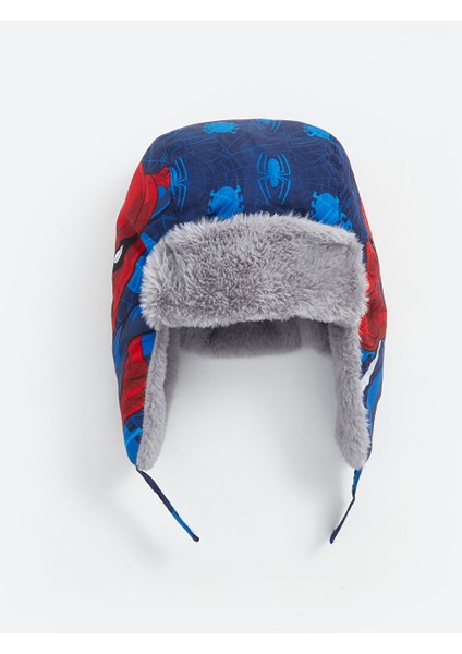 Yeni Sezon Spider-Man Baskılı Erkek Çocuk Kar Şapkası