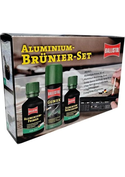 Set Alüminyum Silah Boya Seti - Yüzey Rötuş ve Bakım Seti (6 Parça)