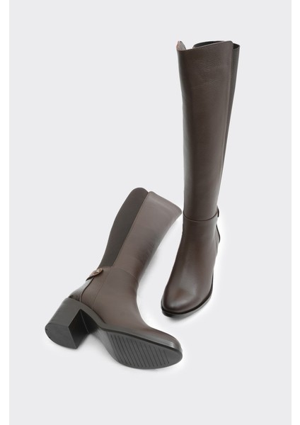 Hakiki Deri Topuklu Kadın Çizme fırsatları