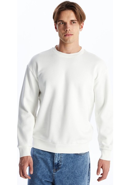 Yeni Sezon Bisiklet Yaka Uzun Kollu Erkek Kalın Sweatshirt fiyatları
