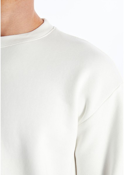 Yeni Sezon Bisiklet Yaka Uzun Kollu Erkek Kalın Sweatshirt fırsatları