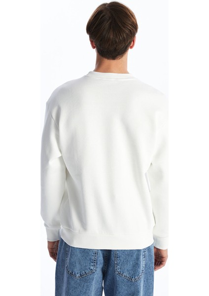 Yeni Sezon Bisiklet Yaka Uzun Kollu Erkek Kalın Sweatshirt indirimleri