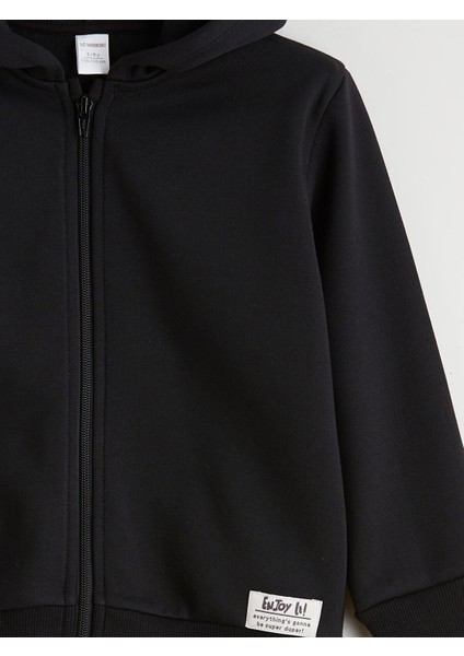 Yeni Sezon Kapüşonlu Erkek Çocuk Fermuarlı Sweatshirt modelleri