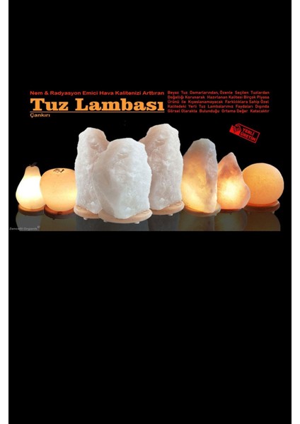 Iki Büyük Boy Çankırı Kaya Tuzu Küre Lambası, Beyaz ve Çok Renkli Paket fırsatları