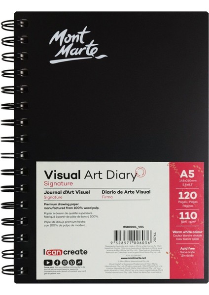 mm Sanat Günlüğü Signature A5 120 Sayfa 110GR