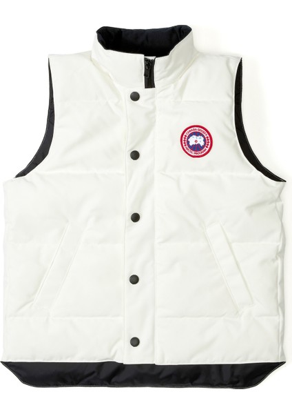 Beyaz Logo Detaylı Erkek Çocuk Yelek