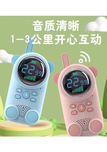 Çocuklar Için Kamp Yürüyüş El Telsizi Şarj Edılebılır 3km Menzil indirimleri