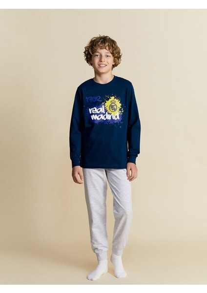 Yeni Sezon Bisiklet Yaka Real Madrid Erkek Çocuk Pijama Takımı fiyatları