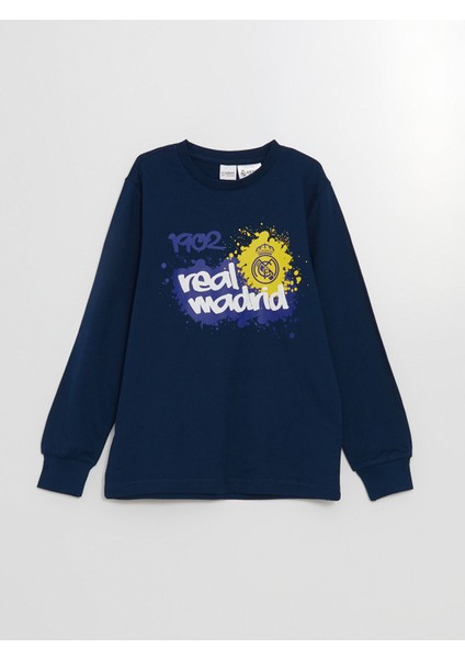 Yeni Sezon Bisiklet Yaka Real Madrid Erkek Çocuk Pijama Takımı fırsatları