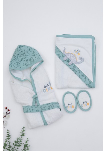 Kız Erkek Bebek Lüks Bornoz Takımı Havlu Seti % 100 Pamuk Kumaş 0- 2 Yaş STL7102 fiyatları