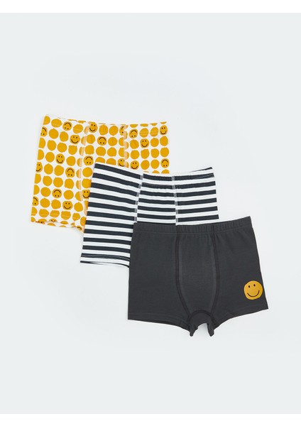 Yeni Sezon Baskılı Erkek Çocuk Boxer 3'lü