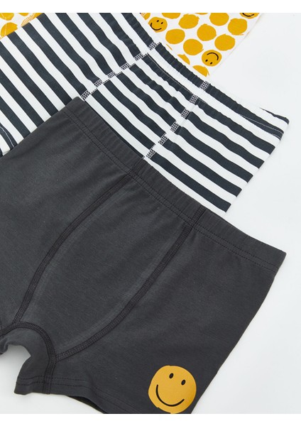 Yeni Sezon Baskılı Erkek Çocuk Boxer 3'lü modelleri