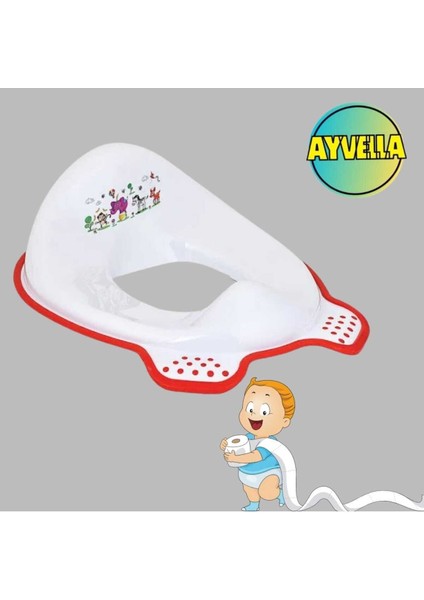 Renkli Çocuk Tuvalet Adaptörü, Hipoalerjenik ve Hijyenik Kullanım Kolaylığı