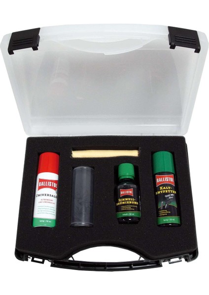 Set Quick Bluing Çantalı  Metal Yüzey Rötuş ve Bakım Seti (6 Parça)