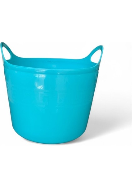 Turkuaz, Esnek Plastik Kova – 20 Litre, Temizli Kovası, Esneyebilen Oyuncak ve Çamaşır Sepeti fırsatları