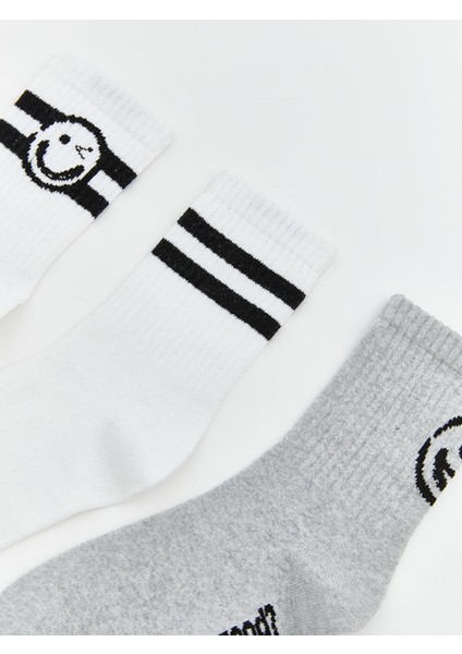 Yeni Sezon Desenli Erkek Çocuk Soket Çorap 5'li modelleri