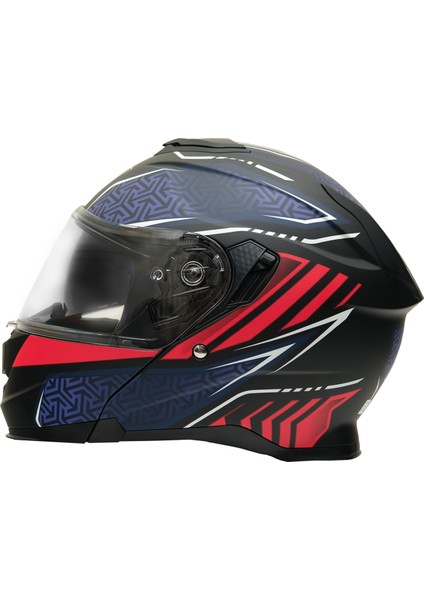 Gp My Helmet MKS002-BBR Güneş Vizörlü Şeffaf Çene Açılır Motosiklet Kaskı Xxl fırsatları