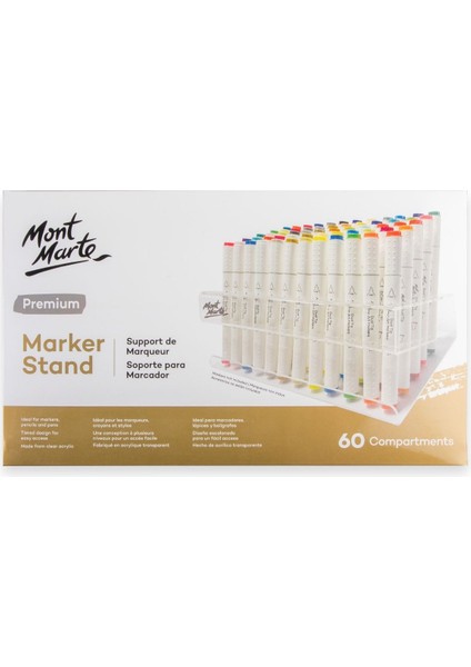 mm Eğik Stand, Alkol Kalemleri 60 Bölmeli