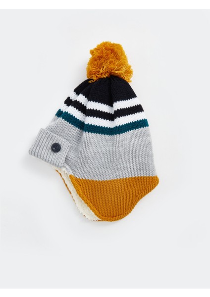 Yeni Sezon Renk Bloklu Ponponlu Erkek Çocuk Bere fiyatları