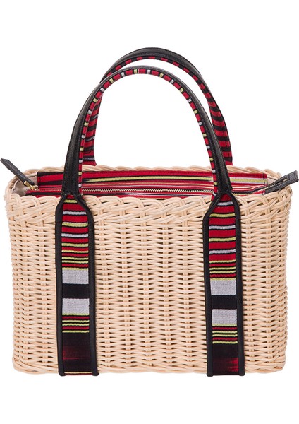 Purki - Siyah Deri Çizgi Desen El ve Omuz Çantası modelleri