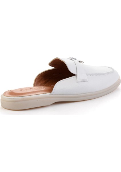 Beyaz Leather Erkek Terlik E04079975603 modelleri