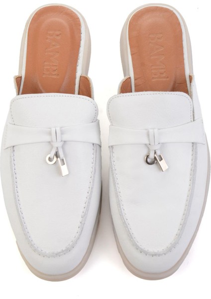 Beyaz Leather Erkek Terlik E04079975603 fırsatları