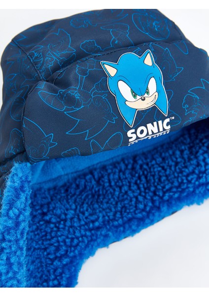 Yeni Sezon Sonic Baskılı Erkek Çocuk Kar Şapkası modelleri