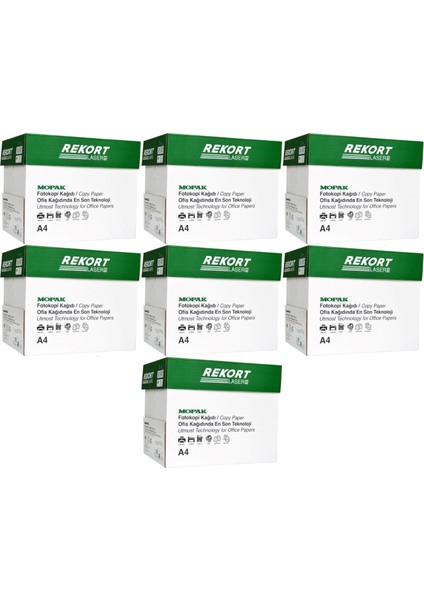 Rekort A4 80GR/M2 Fotokopi Kağıdı 17500 Adet (35PK*500)