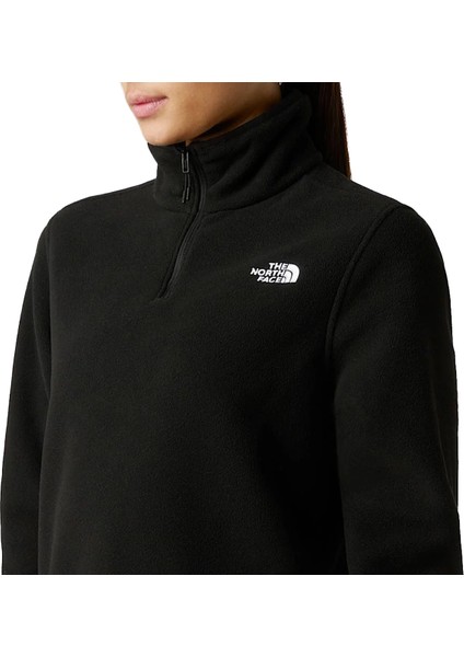 Glacier Fleece 1/4 Zip Kadın Siyah Outdoor Polar NF0A8D2JJK31 fırsatları