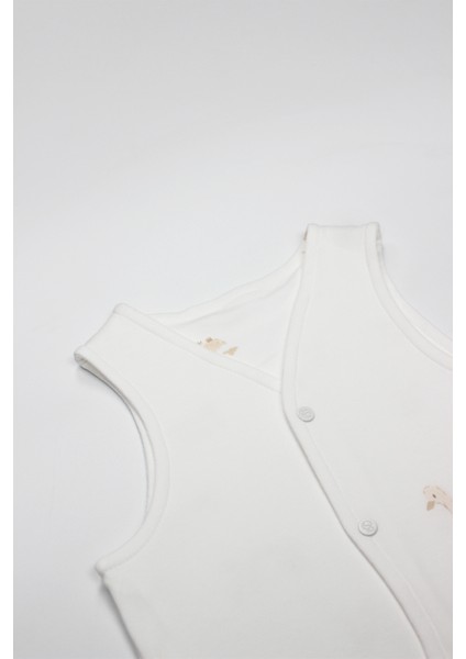 Bistyle Yelek Çift Taraflı Welcome Baby Duck 18104 Sarı-Ekru fiyatları