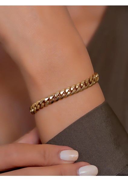 14 Ayar Altın Taşlı Gurmet Bileklik 7 mm modelleri