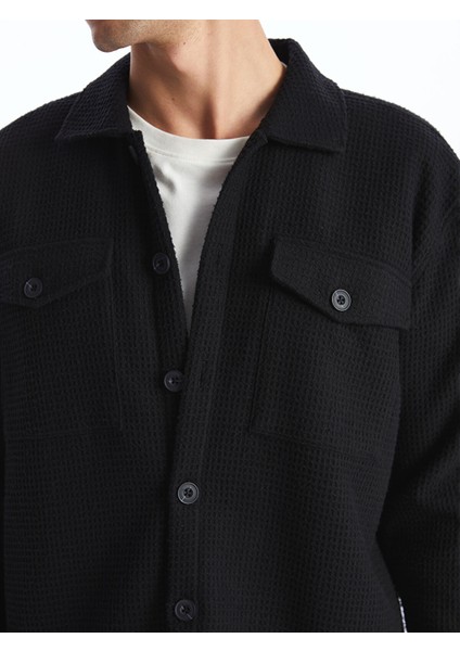 Yeni Sezon Regular Fit Uzun Kollu Erkek Gömlek Ceket modelleri