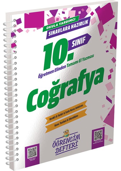 3114 10.sınıf Coğrafya Öğrencim Defteri